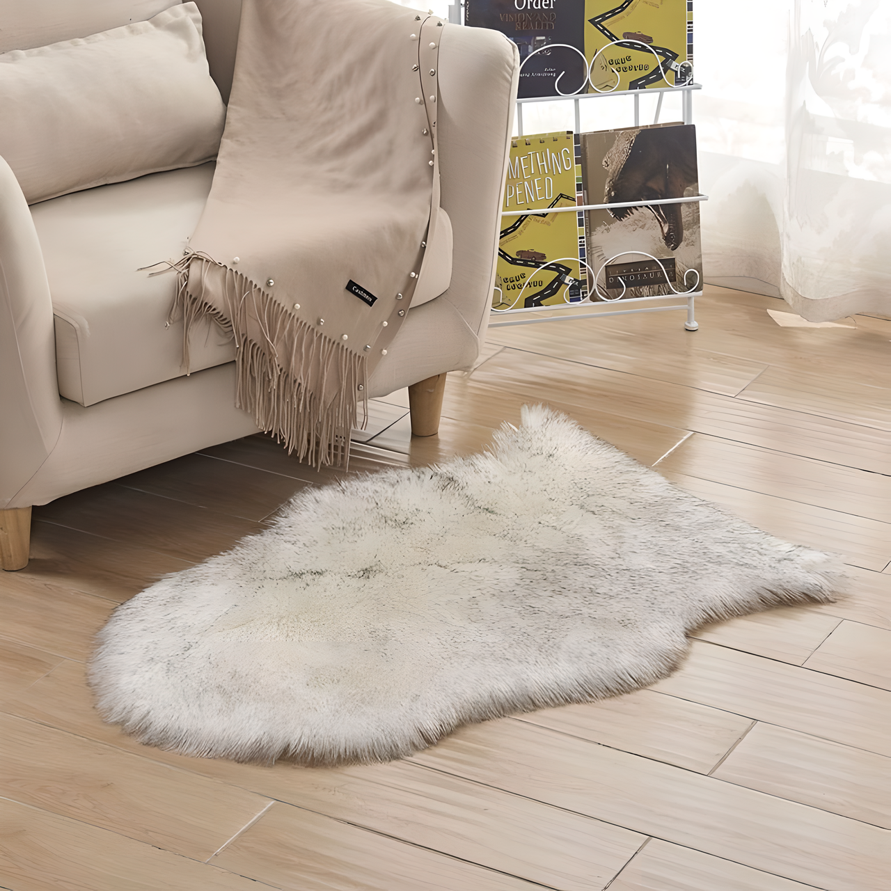 Tapis de luxe en peau de mouton