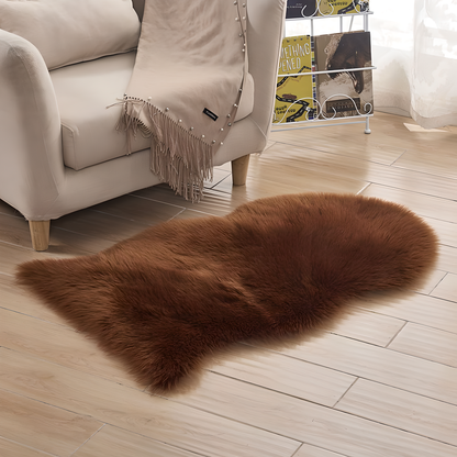 Tapis de luxe en peau de mouton