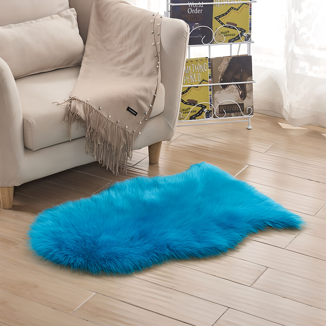 Tapis de luxe en peau de mouton