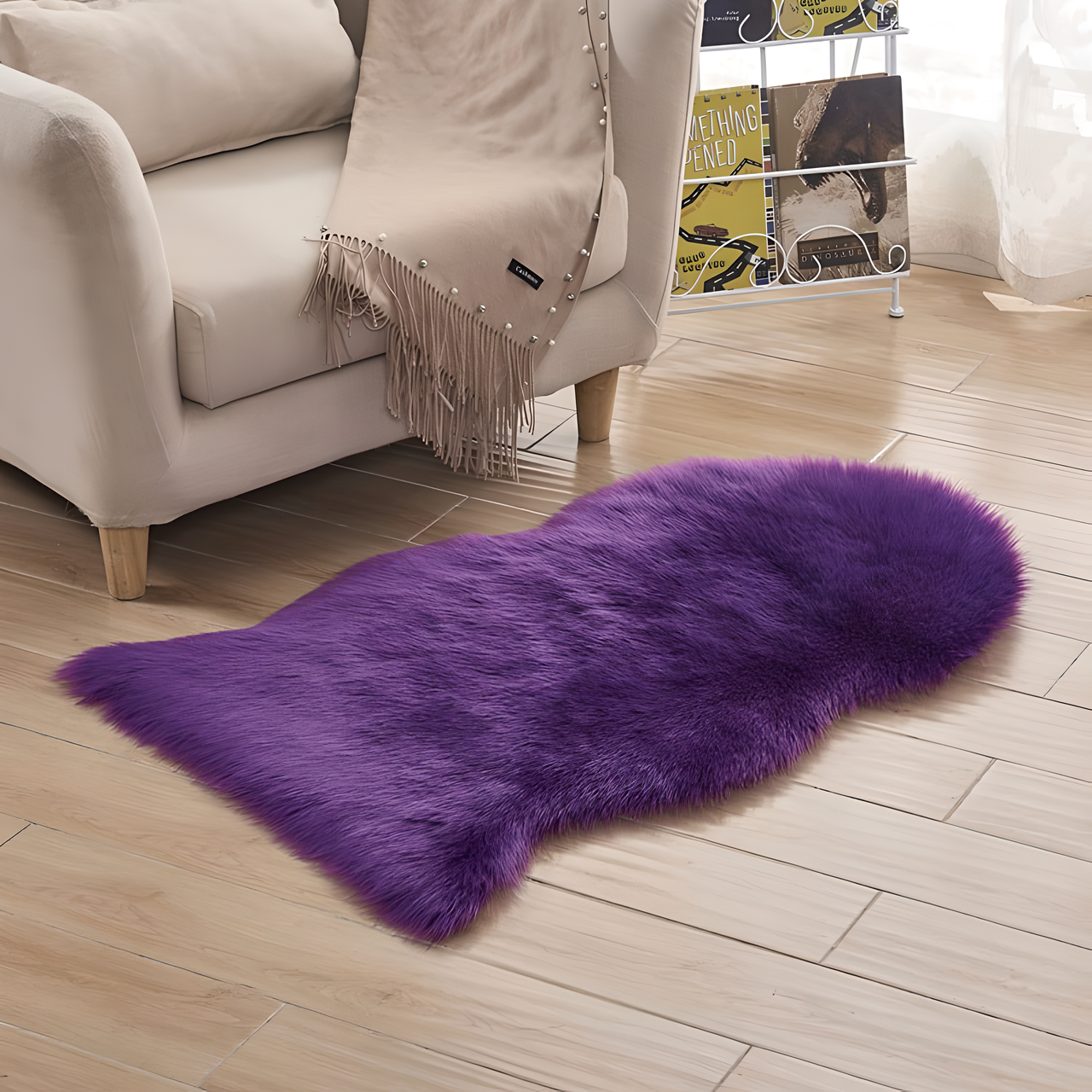 Tapis de luxe en peau de mouton