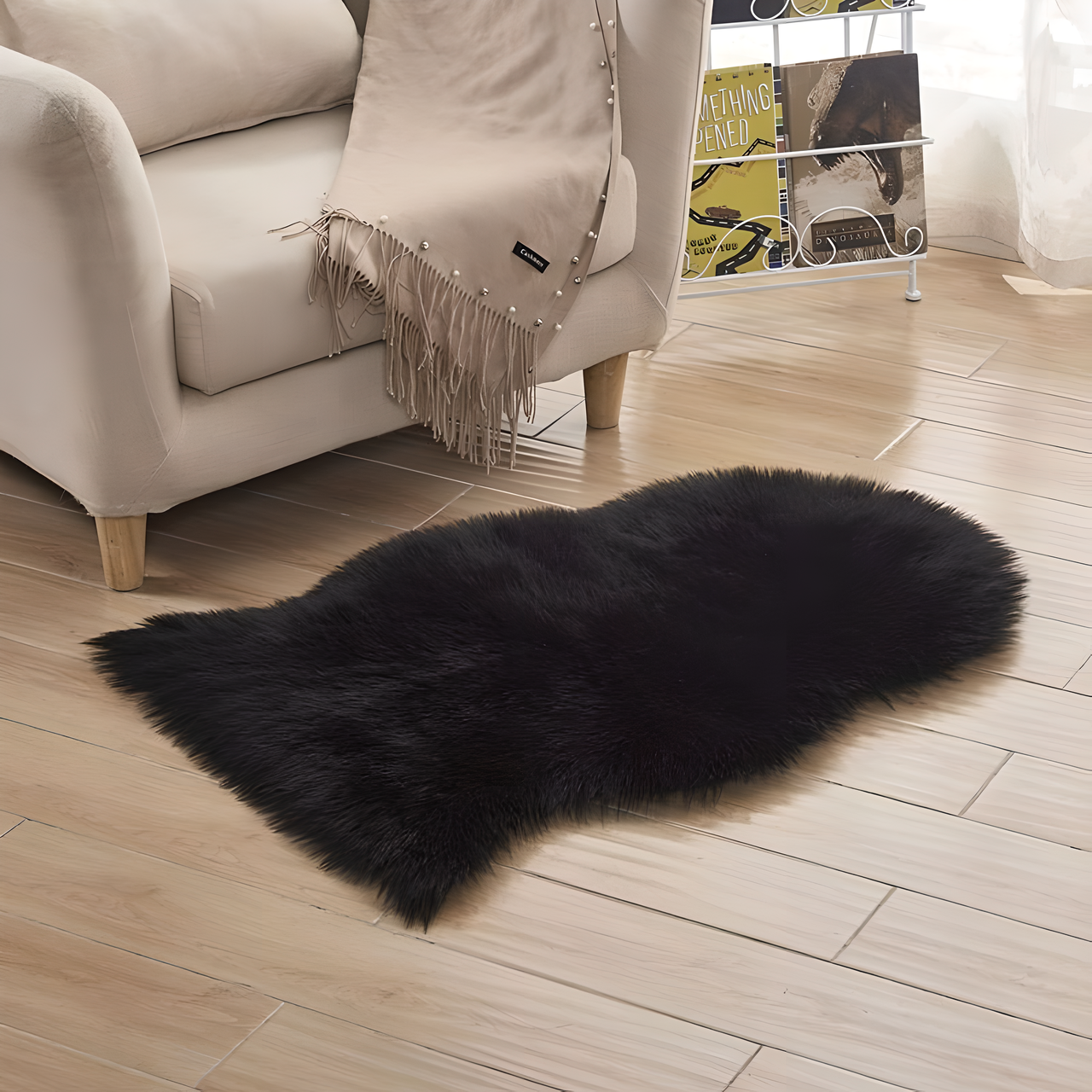 Tapis de luxe en peau de mouton